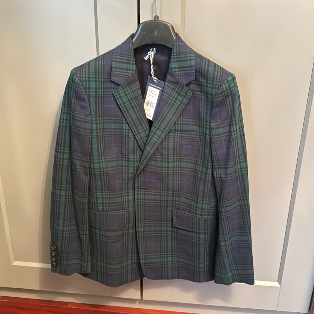 NWT- Vineyard Vines Boys Plaid Blazer
